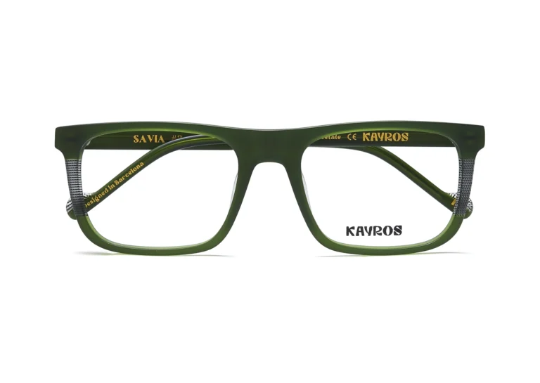 Gafas graduadas Kayros SAVIA Green en vista lateral