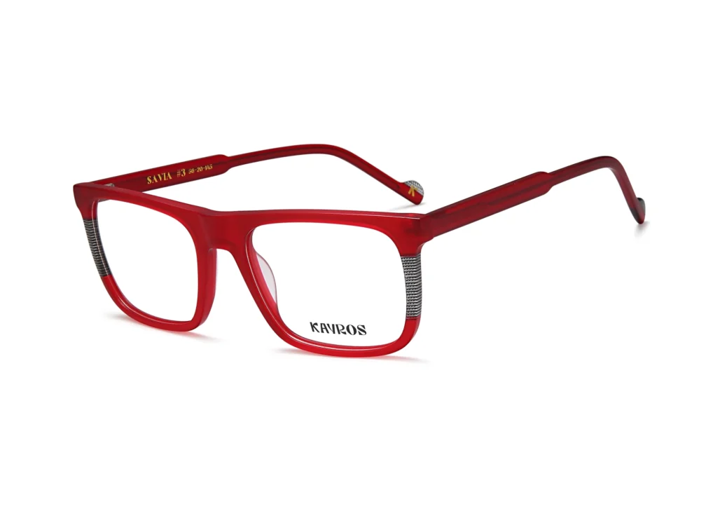 Gafas graduadas Kayros SAVIA Red en vista frontal