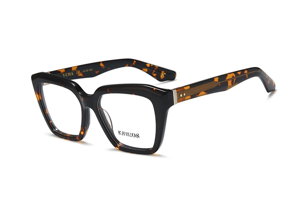 Gafas graduadas Kayros VEMA Tortoise en vista frontal