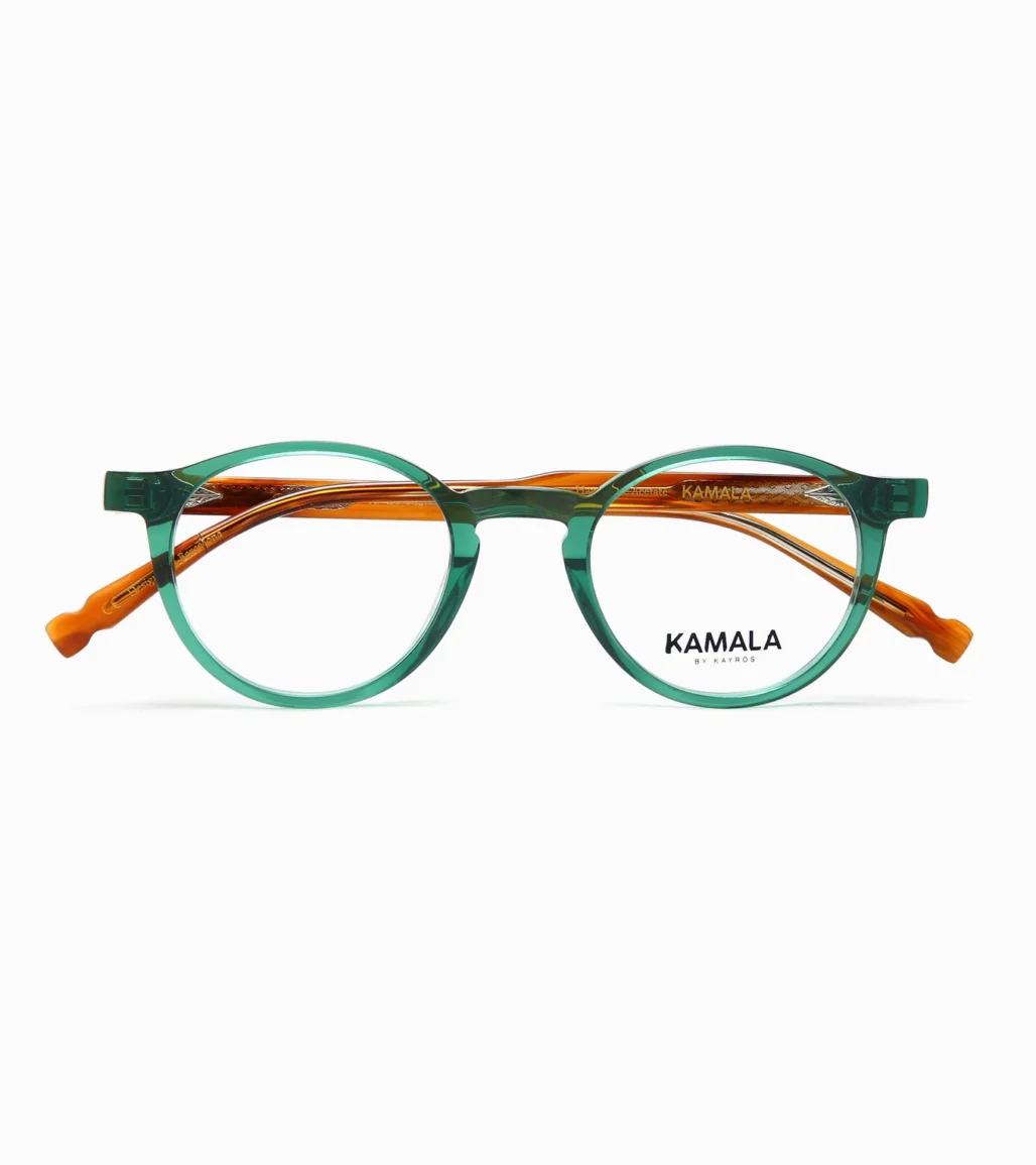 Gafas Kamala CORAL GREEN en vista frontal