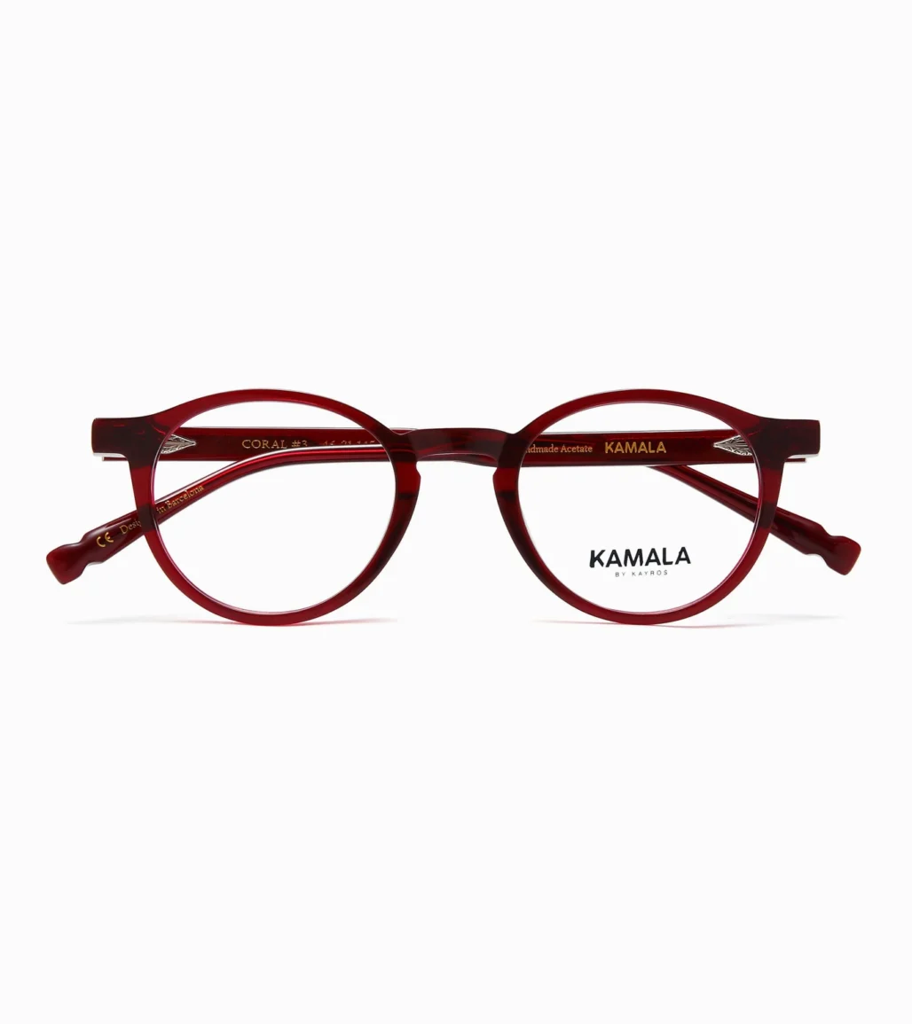 Gafas Kamala CORAL RED en vista frontal