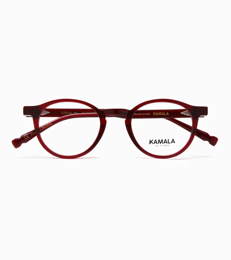 Gafas Kamala CORAL RED en vista frontal