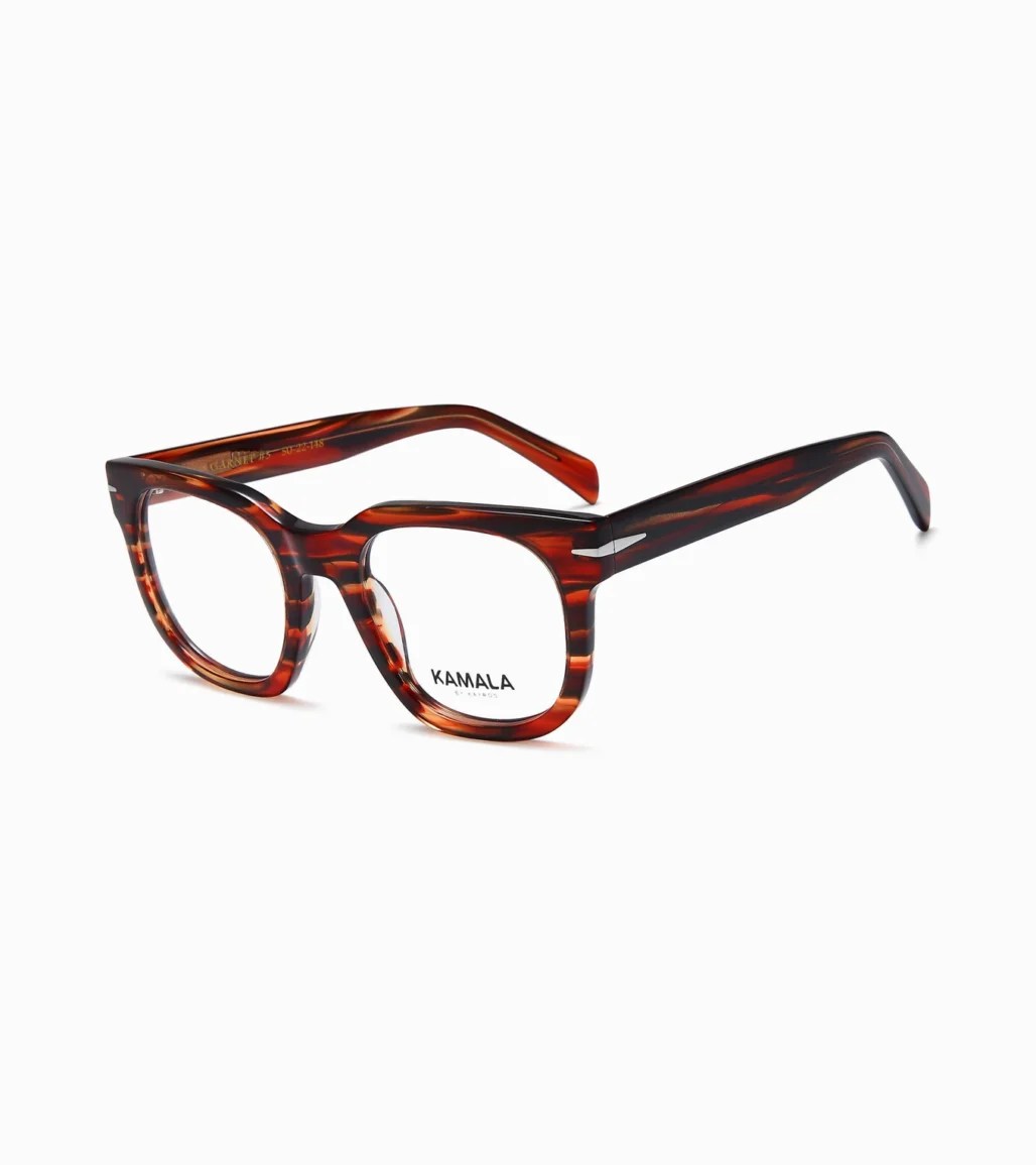 Gafas Kamala GARNET BROWN en vista perspectiva