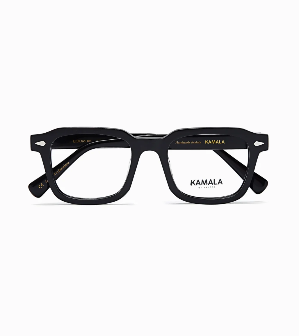 Gafas Kamala LOOM BLACK en vista frontal