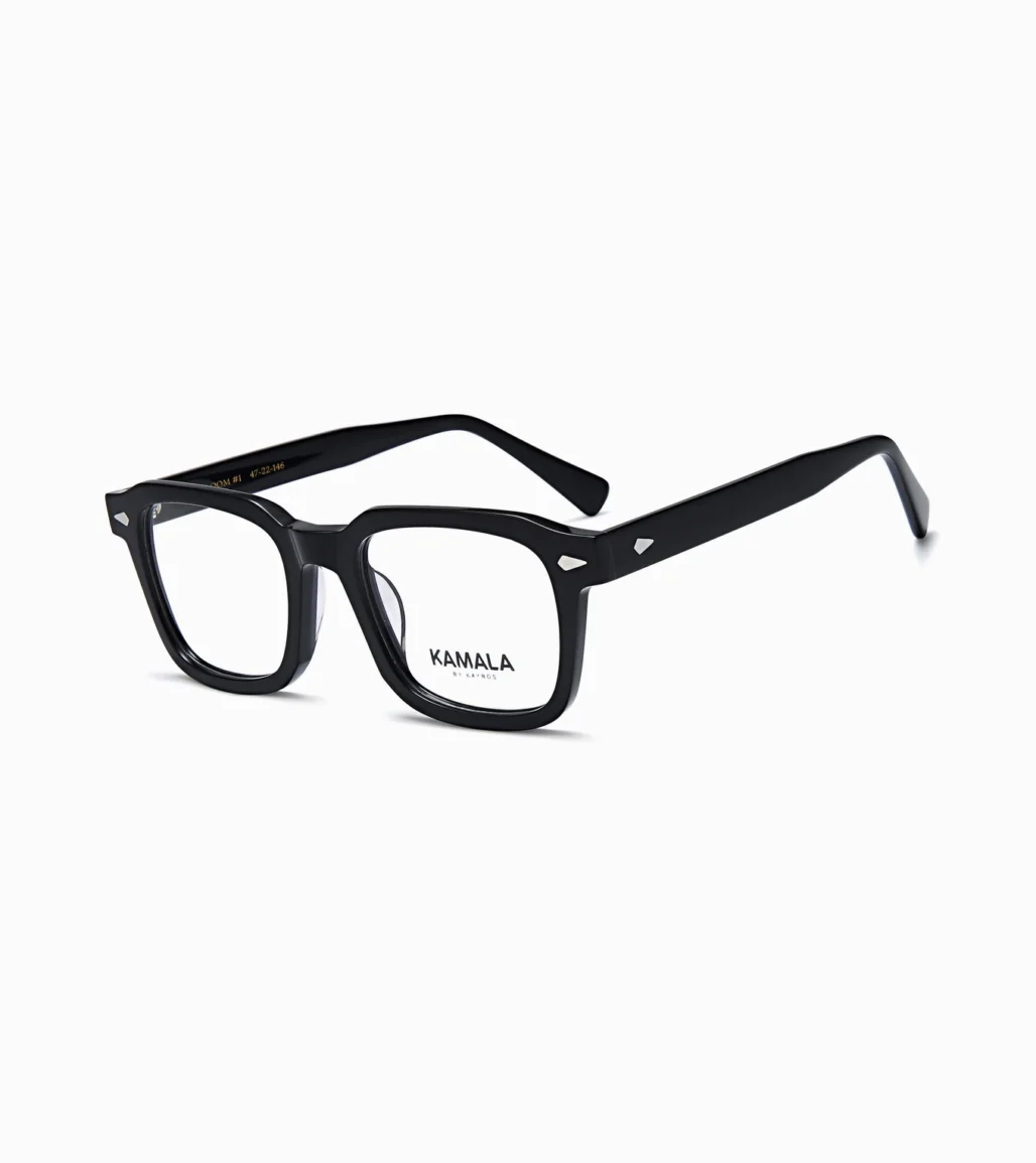 Gafas Kamala LOOM BLACK en vista perspectiva