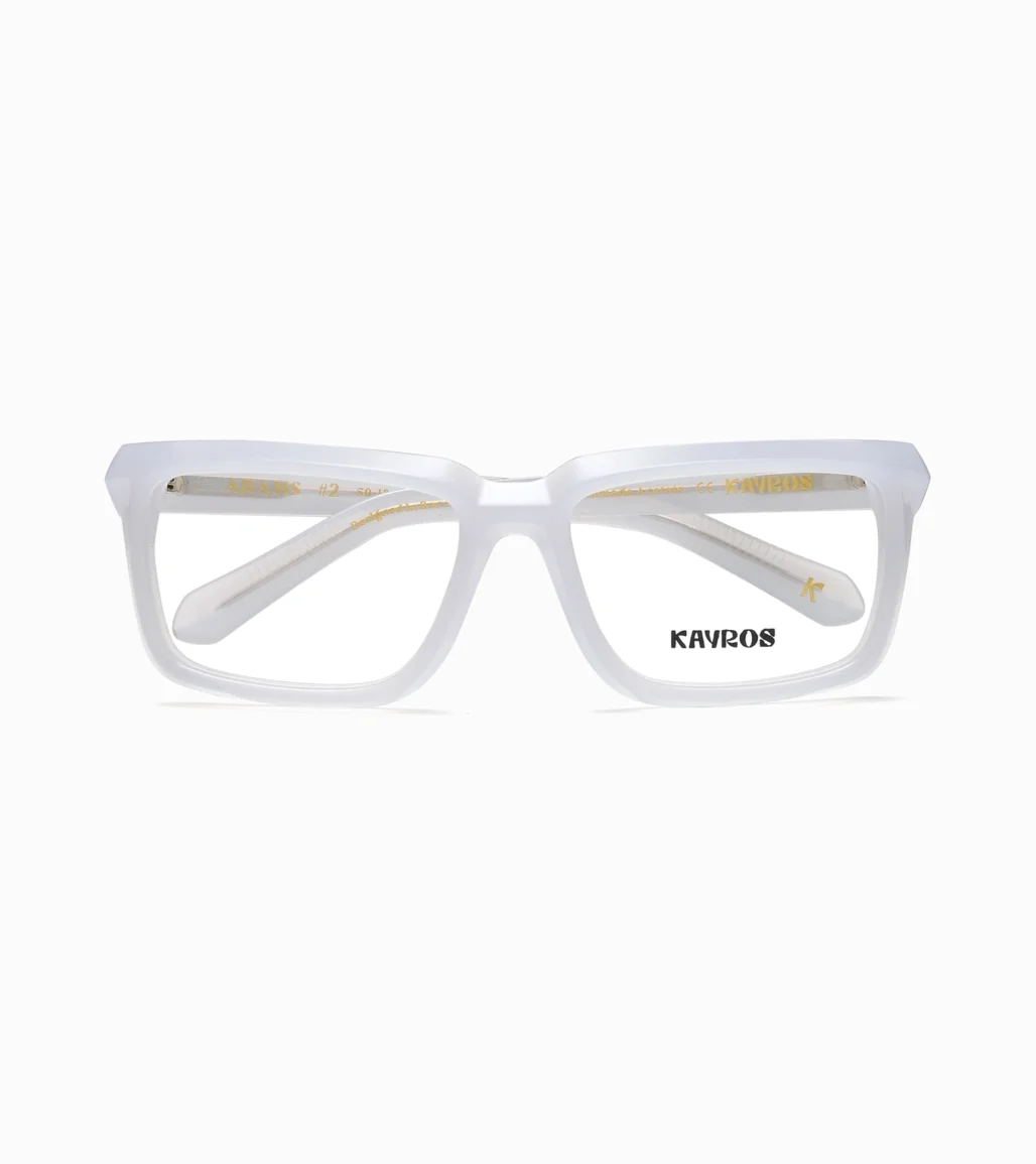 Gafas graduadas Kayros Adams White - vista frontal