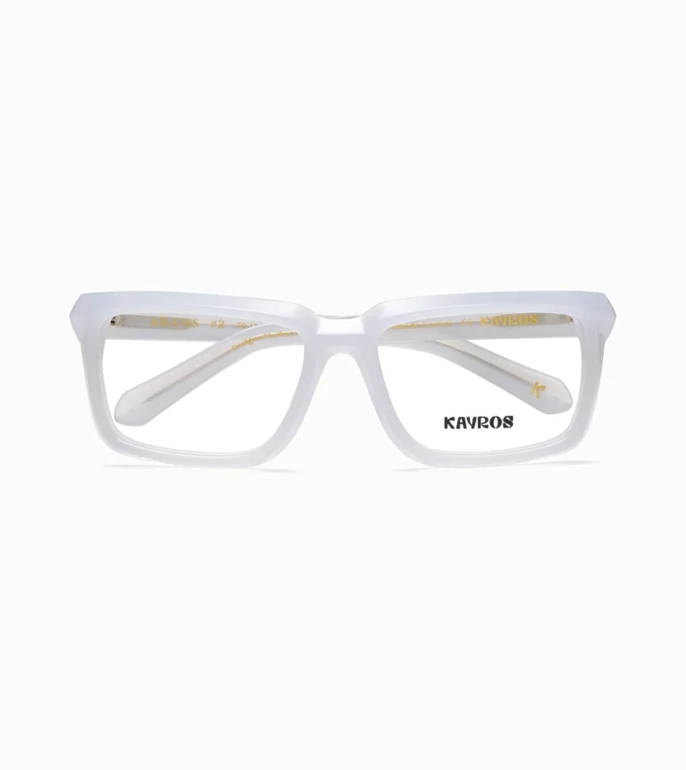 Gafas graduadas Kayros Adams White - vista frontal