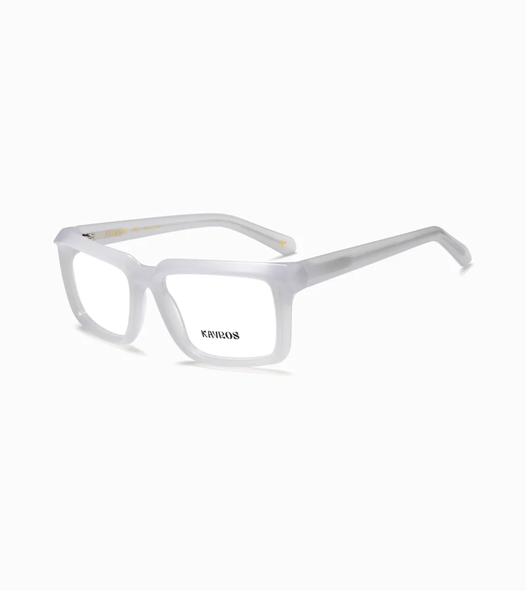 Gafas graduadas Kayros Adams White - vista lateral