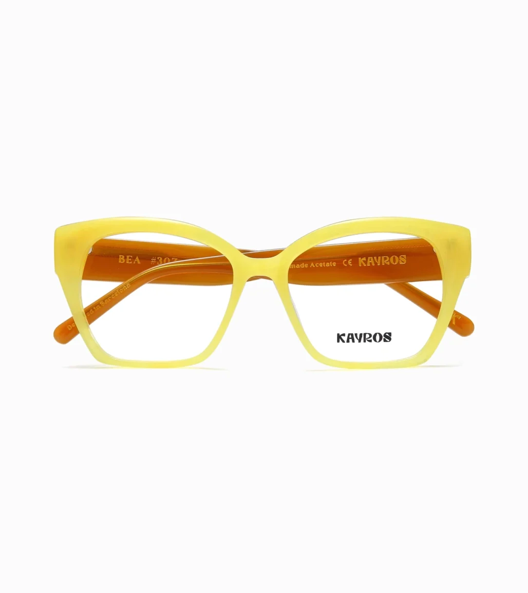 Gafas graduadas Kayros Bea Yellow - vista frontal