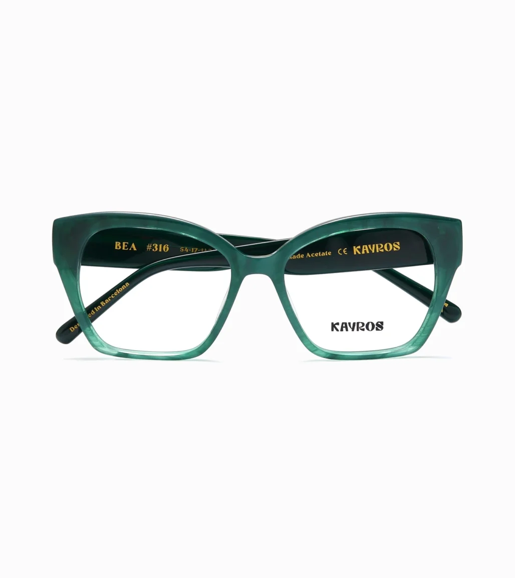 Gafas graduadas Kayros Bea Green - vista frontal