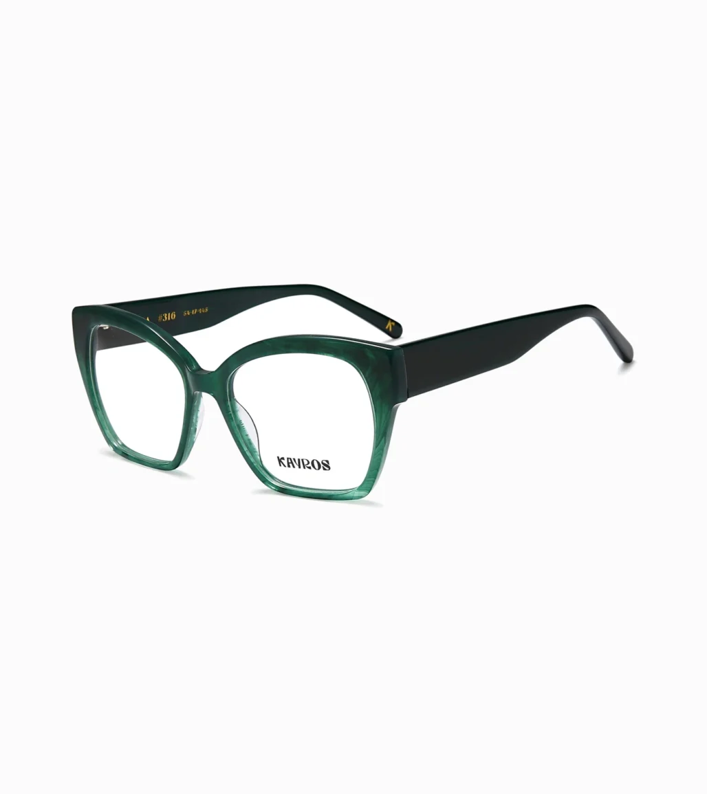 Gafas graduadas Kayros Bea Green - vista lateral