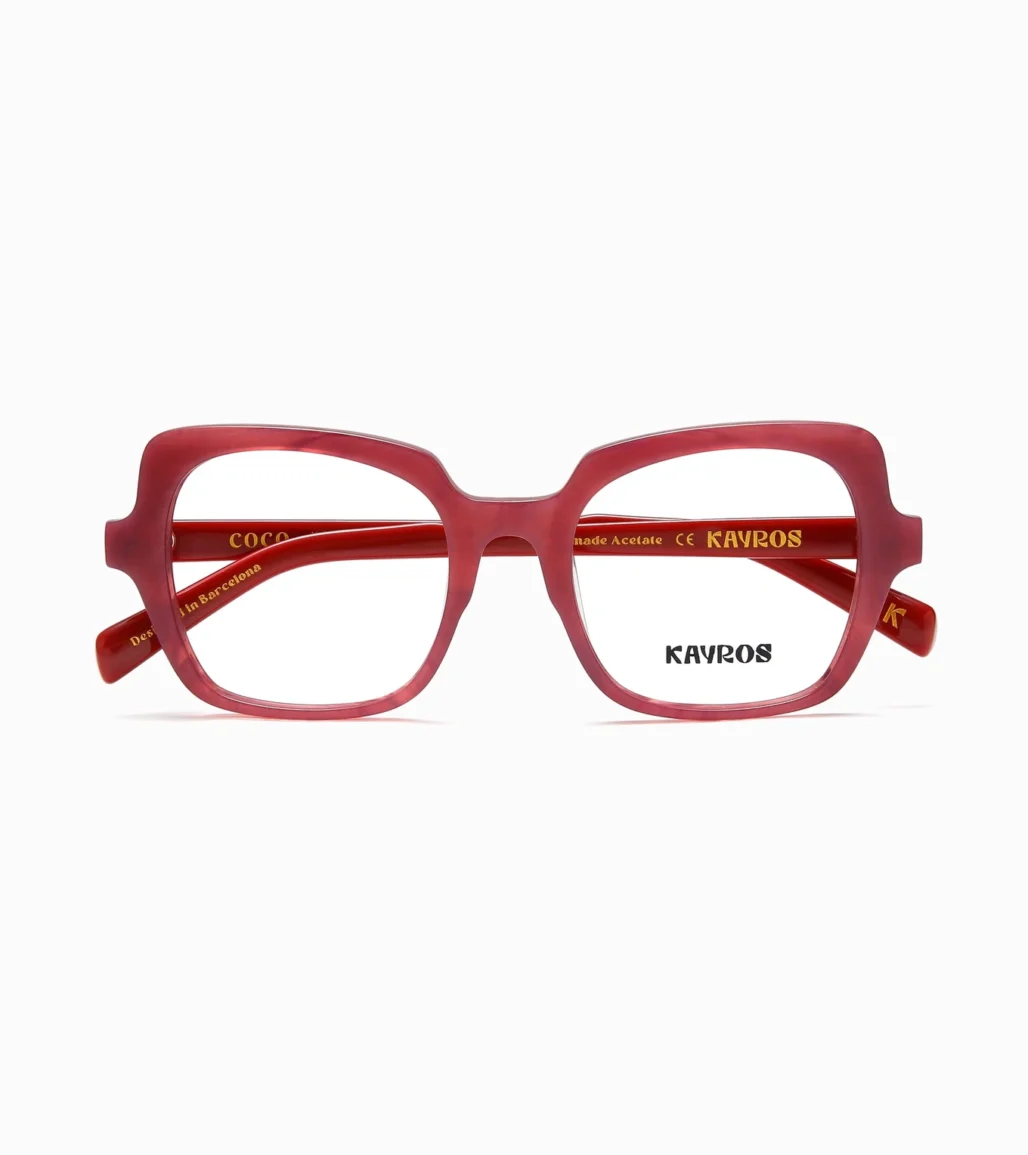 Gafas graduadas Kayros Coco Red - vista frontal
