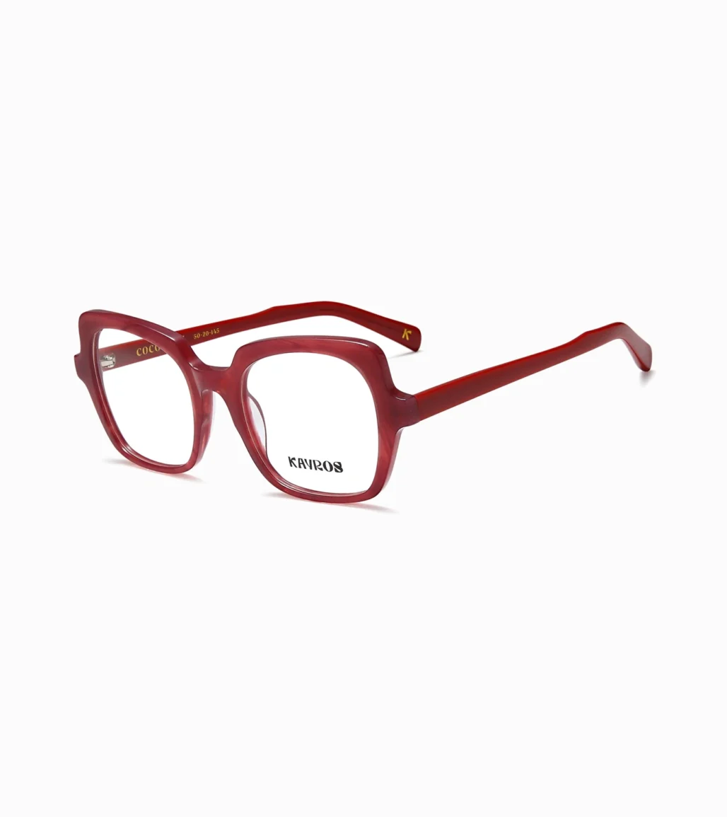 Gafas graduadas Kayros Coco Red - vista lateral