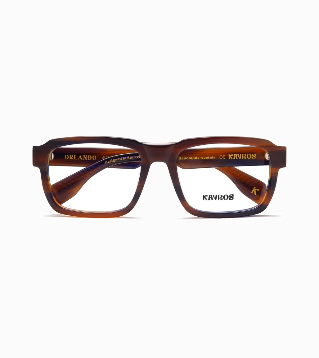 Gafas graduadas Kayros Orlando Brown - vista frontal