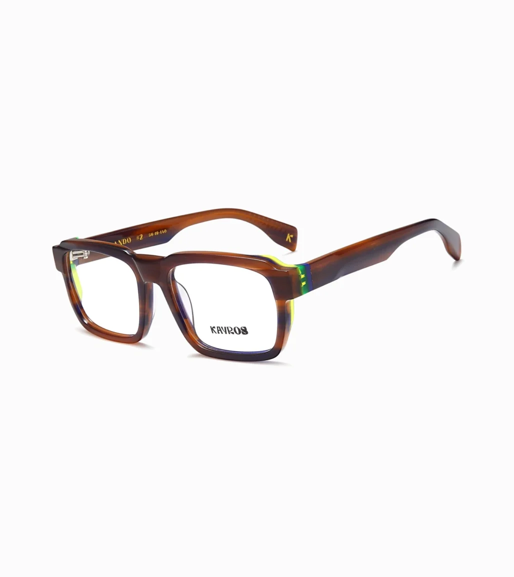 Gafas graduadas Kayros Orlando Brown - vista lateral