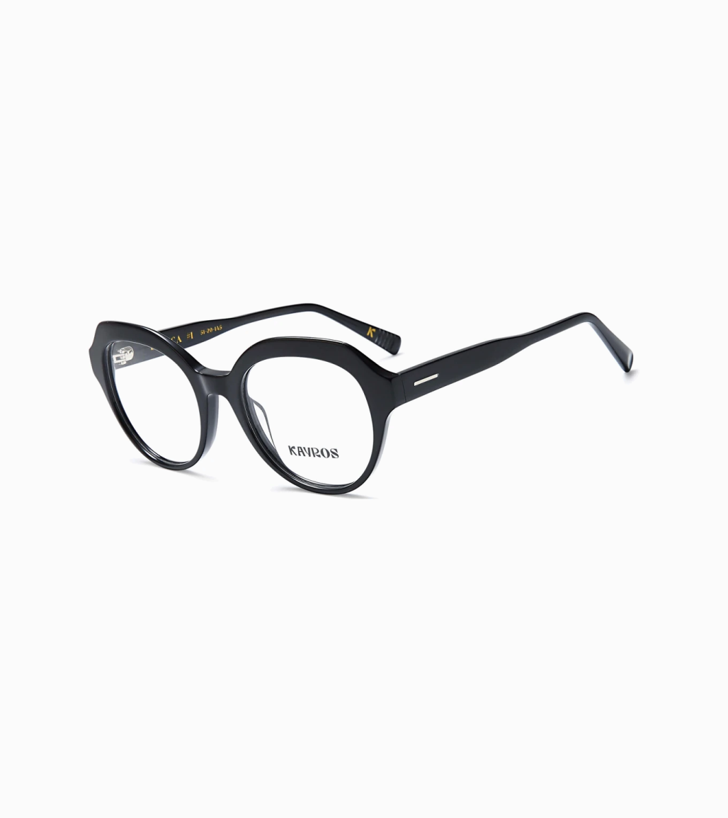 Gafas graduadas Kayros Bianca negro acetato lateral