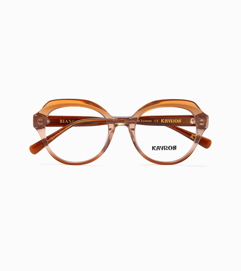 Gafas graduadas Kayros Bianca marrón acetato frontal